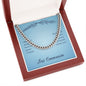 First Communion May You Always Know the Peace of Jesus Cuban Chain-Express Your Love Gifts