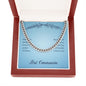 First Communion May You Always Know the Peace of Jesus Cuban Chain-Express Your Love Gifts