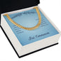 First Communion May You Always Know the Peace of Jesus Cuban Chain-Express Your Love Gifts