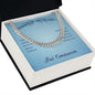 First Communion May You Always Know the Peace of Jesus Cuban Chain-Express Your Love Gifts