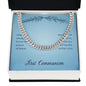 First Communion May You Always Know the Peace of Jesus Cuban Chain-Express Your Love Gifts