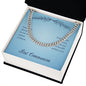 First Communion May You Always Know the Peace of Jesus Cuban Chain-Express Your Love Gifts