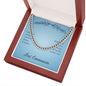 First Communion May You Always Know the Peace of Jesus Cuban Chain-Express Your Love Gifts