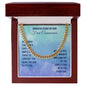 First Communion Remember That God’s Love Will Cuban Chain-Express Your Love Gifts