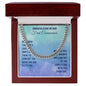 First Communion Remember That God’s Love Will Cuban Chain-Express Your Love Gifts