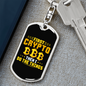 First Crypto Crypto Keychain Stainless Steel or 18k Gold Dog Tag Keyring-Express Your Love Gifts