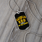 First Crypto Crypto Necklace Stainless Steel or 18k Gold Dog Tag 24" Chain-Express Your Love Gifts