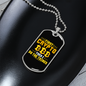 First Crypto Crypto Necklace Stainless Steel or 18k Gold Dog Tag 24" Chain-Express Your Love Gifts
