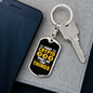 First Crypto Then I Do The Things Crypto Keychain Stainless Steel or 18k Gold Dog Tag Keyring-Express Your Love Gifts