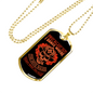 First In-Last Out Firefighter Gift Stainless Steel or 18k Gold Dog Tag 24" Chain-Express Your Love Gifts