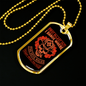 First In-Last Out Firefighter Gift Stainless Steel or 18k Gold Dog Tag 24" Chain-Express Your Love Gifts