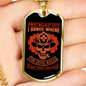 First In-Last Out Firefighter Gift Stainless Steel or 18k Gold Dog Tag 24" Chain-Express Your Love Gifts
