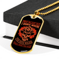 First In-Last Out Firefighter Gift Stainless Steel or 18k Gold Dog Tag 24" Chain-Express Your Love Gifts