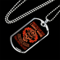 First In-Last Out Firefighter Gift Stainless Steel or 18k Gold Dog Tag 24" Chain-Express Your Love Gifts