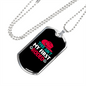 First Rodeo Horse Necklace Stainless Steel or 18k Gold Dog Tag 24" Chain-Express Your Love Gifts
