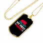 First Rodeo Horse Necklace Stainless Steel or 18k Gold Dog Tag 24" Chain-Express Your Love Gifts