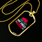 First Rodeo Horse Necklace Stainless Steel or 18k Gold Dog Tag 24" Chain-Express Your Love Gifts
