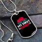 First Rodeo Horse Necklace Stainless Steel or 18k Gold Dog Tag 24" Chain-Express Your Love Gifts