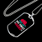 First Rodeo Horse Necklace Stainless Steel or 18k Gold Dog Tag 24" Chain-Express Your Love Gifts