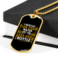 Fish Water Beer Bottle Fishing Necklace Stainless Steel or 18k Gold Dog Tag 24" Chain-Express Your Love Gifts