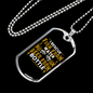 Fish Water Beer Bottle Fishing Necklace Stainless Steel or 18k Gold Dog Tag 24" Chain-Express Your Love Gifts