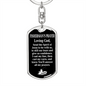 Fisherman'S Prayer Black Swivel Keychain Dog Tag Stainless Steel or 18k Gold-Express Your Love Gifts
