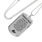 Fisherman'S Prayer Dog Tag Stainless Steel or 18k Gold 24" Chain-Express Your Love Gifts