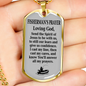Fisherman'S Prayer Dog Tag Stainless Steel or 18k Gold 24" Chain-Express Your Love Gifts
