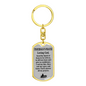 Fisherman'S Prayer Swivel Keychain Dog Tag Stainless Steel or 18k Gold-Express Your Love Gifts