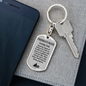 Fisherman'S Prayer Swivel Keychain Dog Tag Stainless Steel or 18k Gold-Express Your Love Gifts