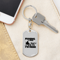 Fishing & Beer Keychain Stainless Steel or 18k Gold Dog Tag Keyring-Express Your Love Gifts
