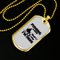 Fishing & Beer Necklace Stainless Steel or 18k Gold Dog Tag 24" Chain-Express Your Love Gifts
