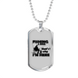 Fishing & Beer Necklace Stainless Steel or 18k Gold Dog Tag 24" Chain-Express Your Love Gifts