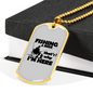 Fishing & Beer Necklace Stainless Steel or 18k Gold Dog Tag 24" Chain-Express Your Love Gifts