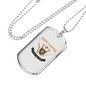 Fishing And Hunting Is All You Need Necklace Stainless Steel or 18k Gold Dog Tag 24"-Express Your Love Gifts