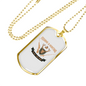 Fishing And Hunting Is All You Need Necklace Stainless Steel or 18k Gold Dog Tag 24"-Express Your Love Gifts