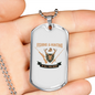 Fishing And Hunting Is All You Need Necklace Stainless Steel or 18k Gold Dog Tag 24"-Express Your Love Gifts