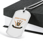Fishing And Hunting Is All You Need Necklace Stainless Steel or 18k Gold Dog Tag 24"-Express Your Love Gifts