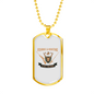 Fishing And Hunting Is All You Need Necklace Stainless Steel or 18k Gold Dog Tag 24"-Express Your Love Gifts