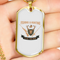 Fishing And Hunting Is All You Need Necklace Stainless Steel or 18k Gold Dog Tag 24"-Express Your Love Gifts
