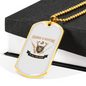 Fishing And Hunting Is All You Need Necklace Stainless Steel or 18k Gold Dog Tag 24"-Express Your Love Gifts