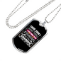 Fishing Calling Grandpa Necklace Stainless Steel or 18k Gold Dog Tag 24" Chain-Express Your Love Gifts