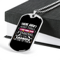 Fishing Calling Grandpa Necklace Stainless Steel or 18k Gold Dog Tag 24" Chain-Express Your Love Gifts