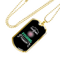 Fishing Career Necklace Stainless Steel or 18k Gold Dog Tag 24" Chain-Express Your Love Gifts