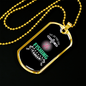 Fishing Career Necklace Stainless Steel or 18k Gold Dog Tag 24" Chain-Express Your Love Gifts