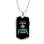 Fishing Career Necklace Stainless Steel or 18k Gold Dog Tag 24" Chain-Express Your Love Gifts