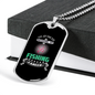 Fishing Career Necklace Stainless Steel or 18k Gold Dog Tag 24" Chain-Express Your Love Gifts
