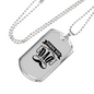 Fishing Dad Just Like A Normal Dad Necklace Stainless Steel or 18k Gold Dog Tag 24" Chain-Express Your Love Gifts