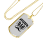 Fishing Dad Just Like A Normal Dad Necklace Stainless Steel or 18k Gold Dog Tag 24" Chain-Express Your Love Gifts