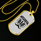 Fishing Dad Just Like A Normal Dad Necklace Stainless Steel or 18k Gold Dog Tag 24" Chain-Express Your Love Gifts